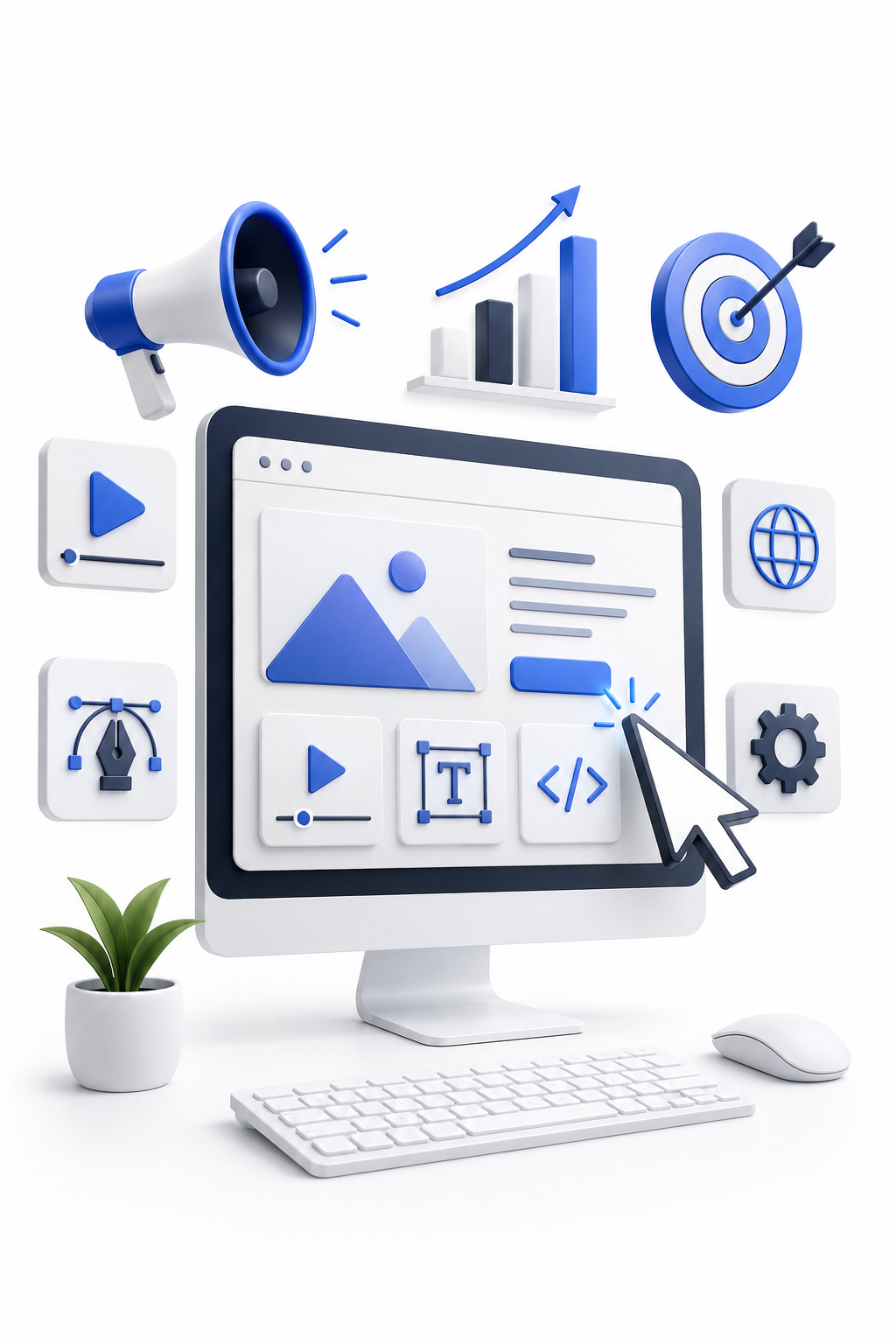 ClickPro Solutions digital marketing illustration