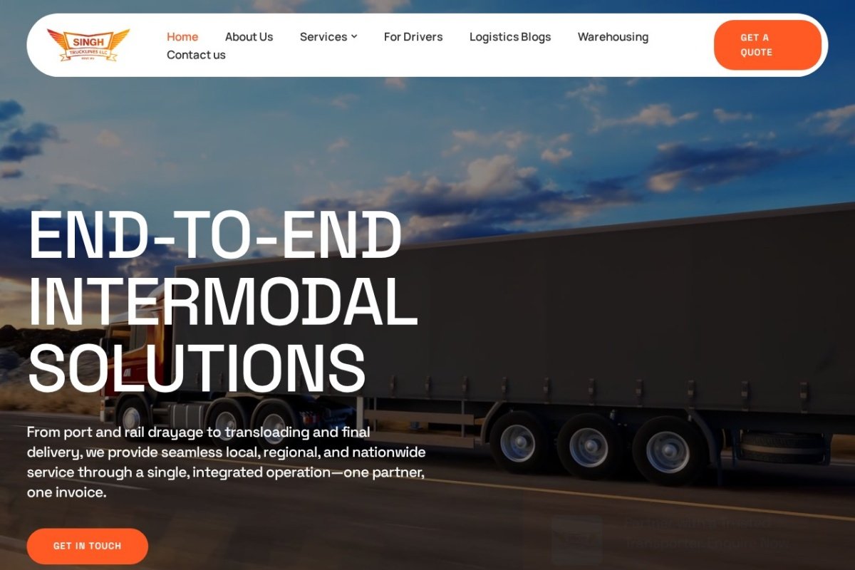 Singh Truck Lines homepage